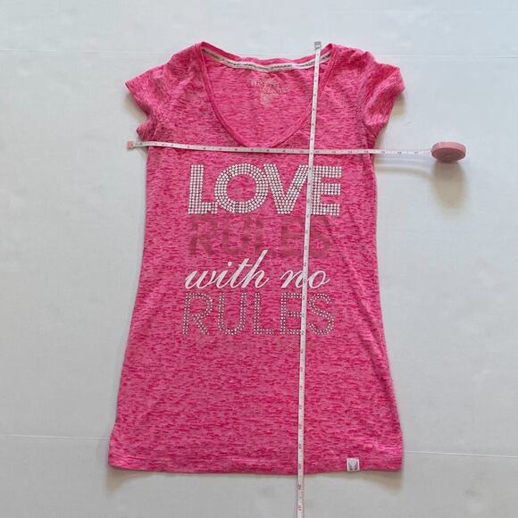 PINK Victoria's Secret 2011 Supermodel Essentials T-Shirt, Sequin, Bling, S - Picture 10 of 12